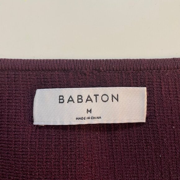 Maroon Ribbed Tube Top - Picture 4 of 5